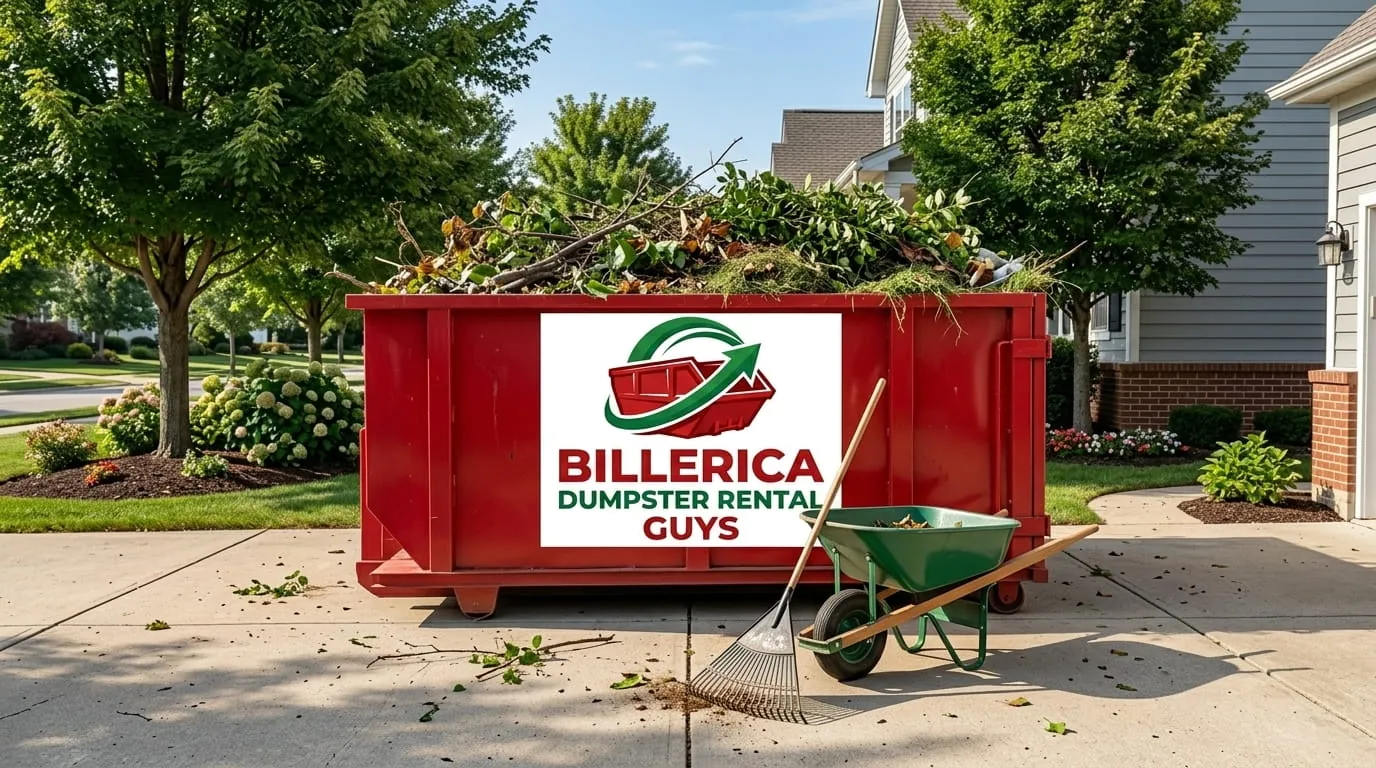 Aerial view of a Billerica MA neighborhood served by Billerica Dumpster Rental Guys
